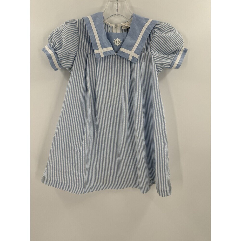 VINTAGE LITTLE BITTY SAILOR DRESS USA MADE SIZE 6 EXCELLENT CONDITION